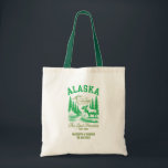 Bolso De Tela Alaska Boda Bienvenidos damas de honor, invitados<br><div class="desc">Dé a sus huéspedes una bienvenida memorable y atenta con esta elegante bolsa de bienvenida boda de temática alaska. Con una elegante imagen del estado de Alaska, este bolso es perfecto para recibir regalos locales, tarjetas itinerantes o regalos acogedores para sus huéspedes. Ya sea que estés diciendo "lo hago" bajo...</div>