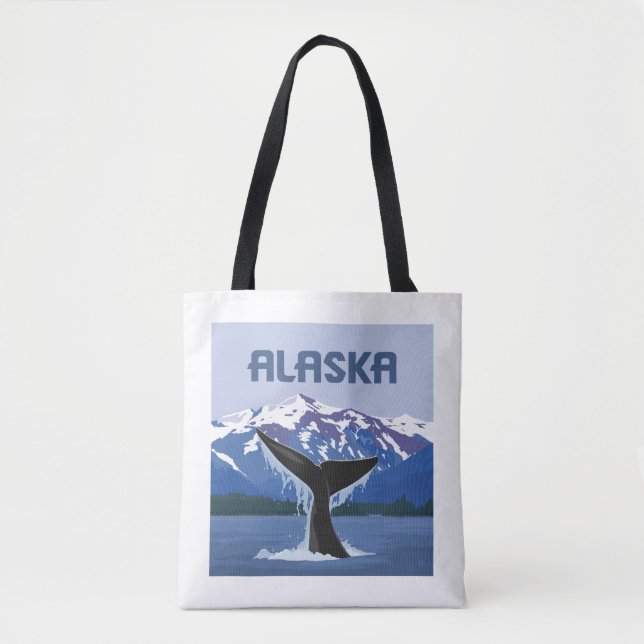 Bolso De Tela Alaska | Comercio de ballenas (Anverso)