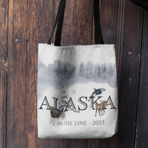 Bolso De Tela Alaska Cruise Cruise Personalizado Moose
