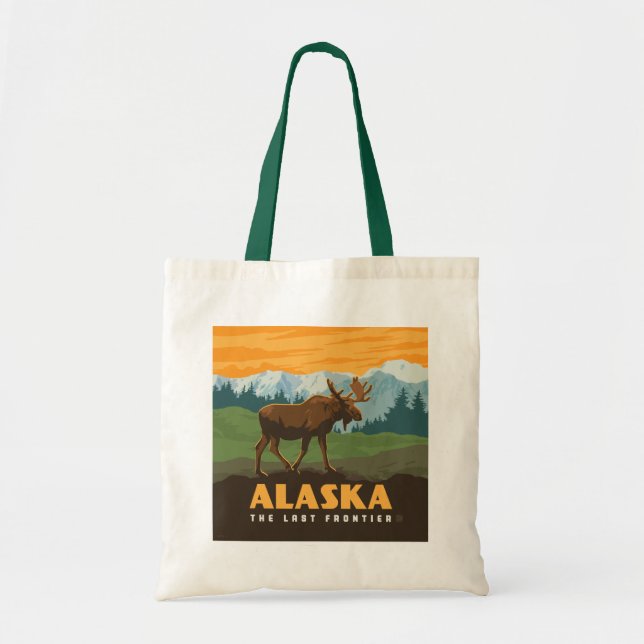 Bolso De Tela Alaska | Frontier Moose (Frente)