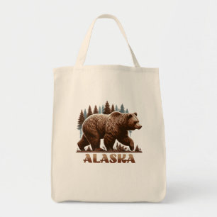 Bolso De Tela Alaska Grizzly Bear