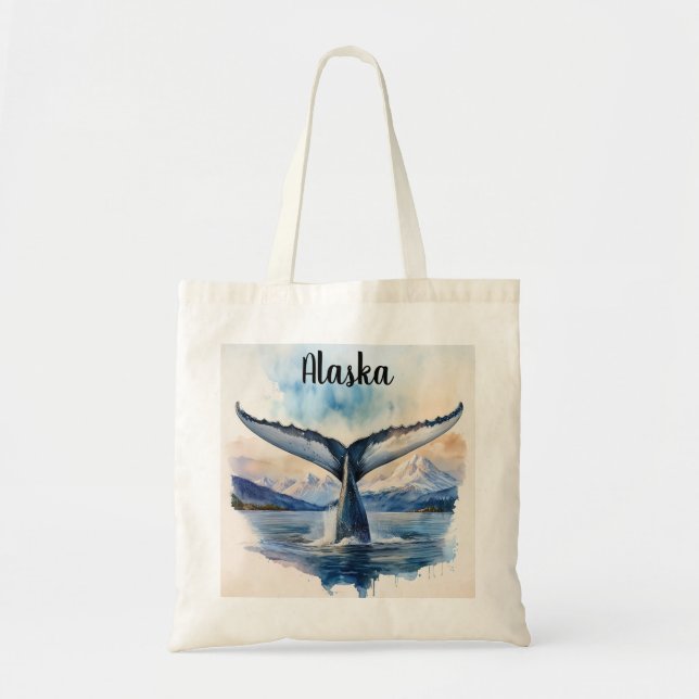 Bolso De Tela Alaska Humpback Whale Tote Bags (Frente)