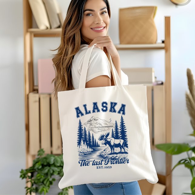 Bolso De Tela Alaska Nature Escape with Moose (Subido por el creador)