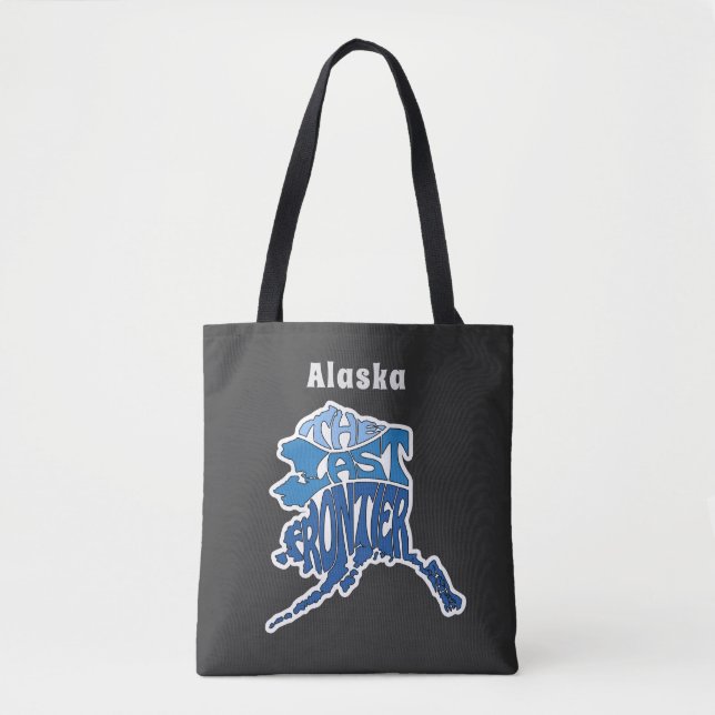 Bolso De Tela Alaska Nickname Word Art (Anverso)