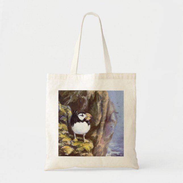 Bolso De Tela Alaska Tufted Puffin (Frente)