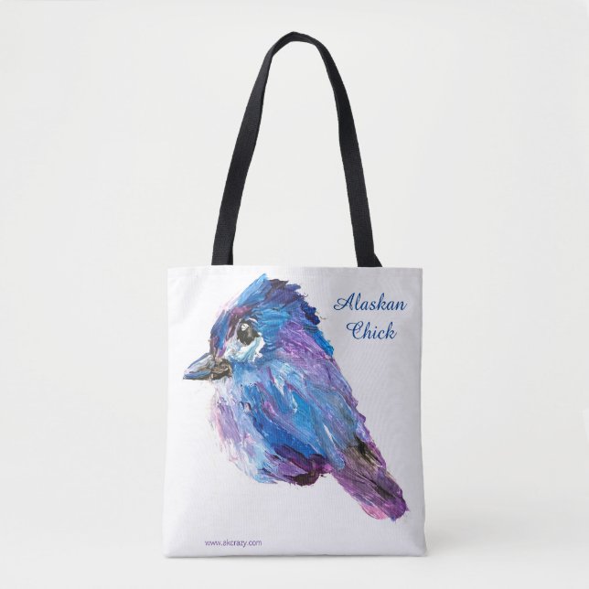 Bolso De Tela Alaskan Chick Canvas Tote Bag (Anverso)
