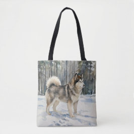 Bolso De Tela Alaskan Malamute