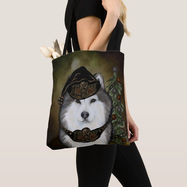 Bolso De Tela Alaskan Malamute (Detalle)