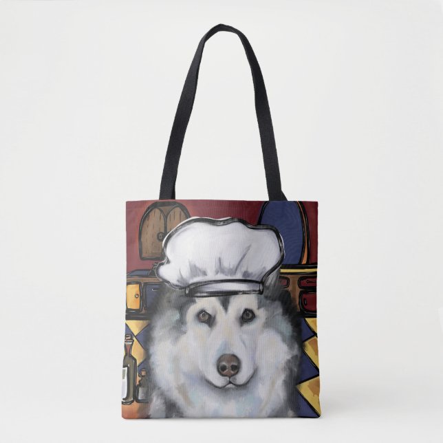 Bolso De Tela Alaskan Malamute (Anverso)