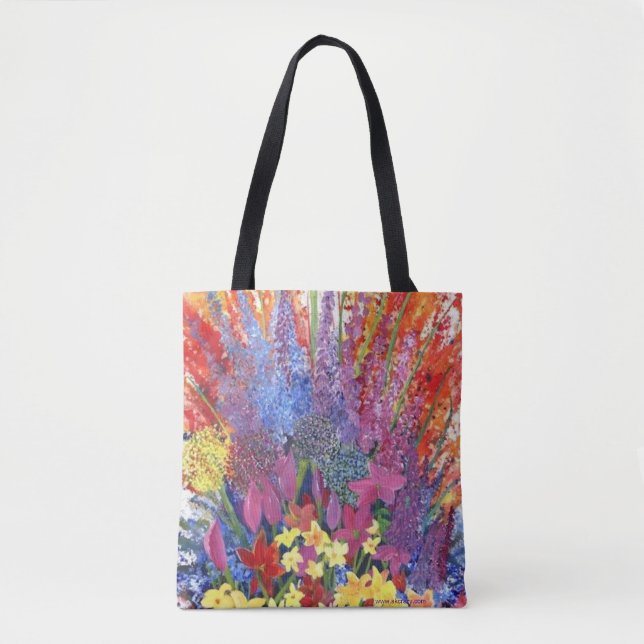 Bolso De Tela Alaskan Wildflowers Tote Bag (Anverso)