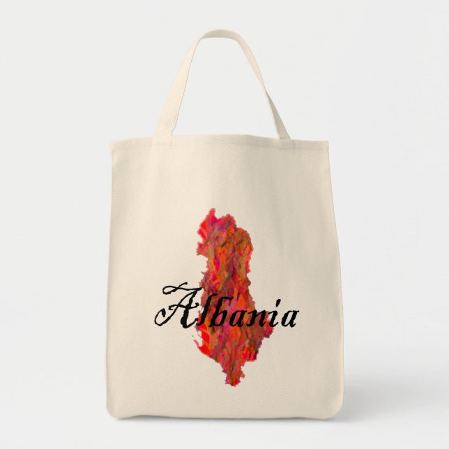 Bolso De Tela Albania (Frente)