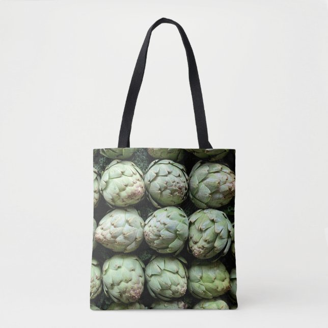 Bolso De Tela Alcachofas (Anverso)