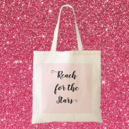 Bolso De Tela Alcance rosa bonito para las estrellas