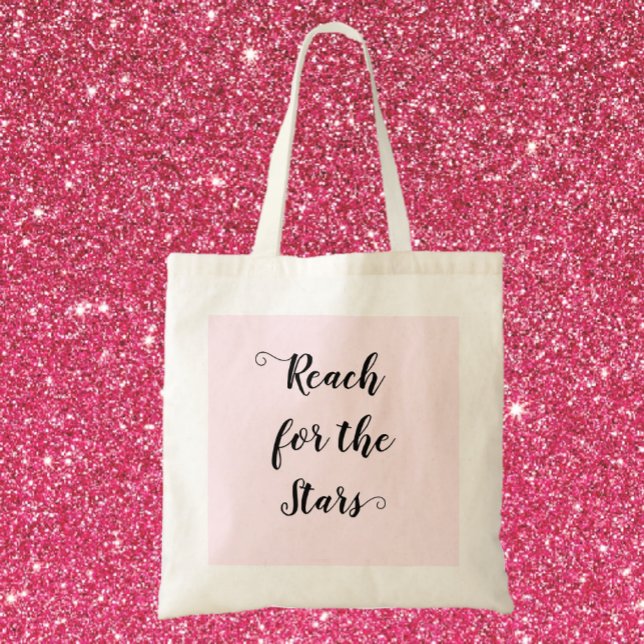 Bolso De Tela Alcance rosa bonito para las estrellas (Subido por el creador)
