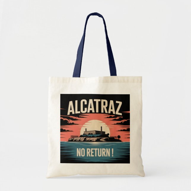 Bolso De Tela Alcatraz. (Frente)