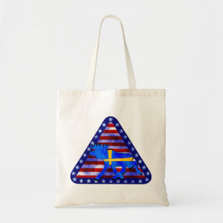 Bolso De Tela Alces Sueco-Americanos