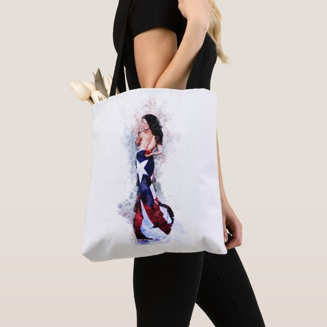 Bolso De Tela Alcohol de Puerto Rico (Detalle)