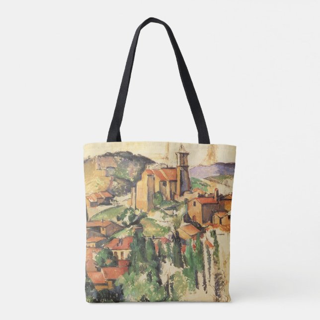 Bolso De Tela Aldea de Gardanne por Paul Cezanne, Arte de época (Reverso)