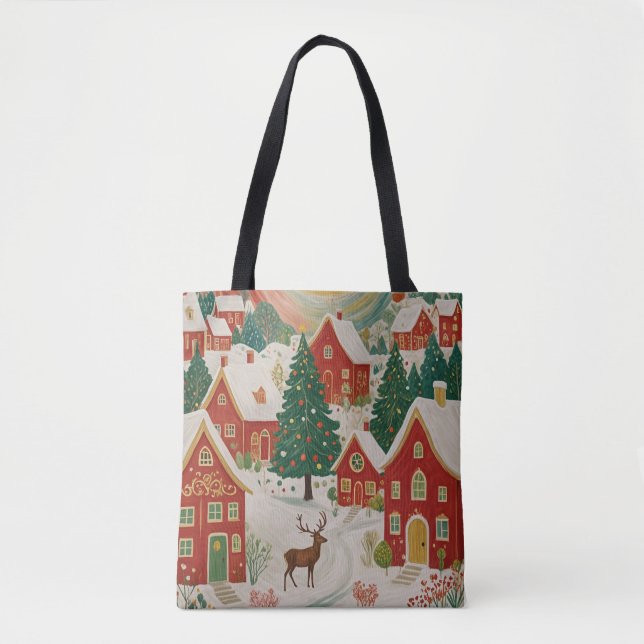 Bolso De Tela Aldea de los navidades (Anverso)