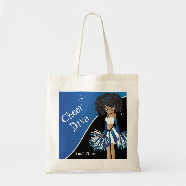 Bolso De Tela Alegre azul de la Diva (Frente)