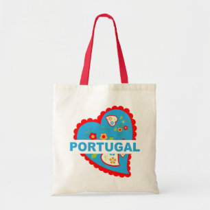 Bolso De Tela Alegre corazón portugués