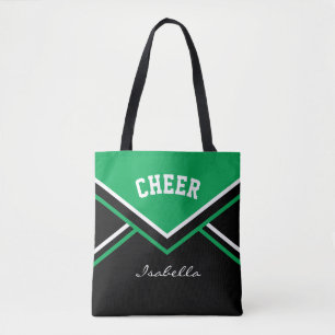 Bolso De Tela Alegre equipo de animadores verdes