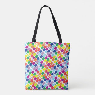 Bolso De Tela Alegres palas de pickleball 💚 ❤️ 💛 💙