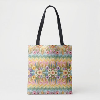 Bolso De Tela Alegría de Pascua de primavera (patrón pequeño)