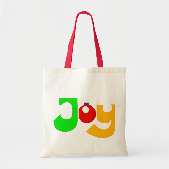 Bolso De Tela Alegría del navidad (Frente)