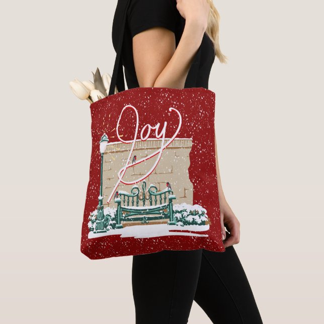 Bolso De Tela Alegría del navidad (Detalle)