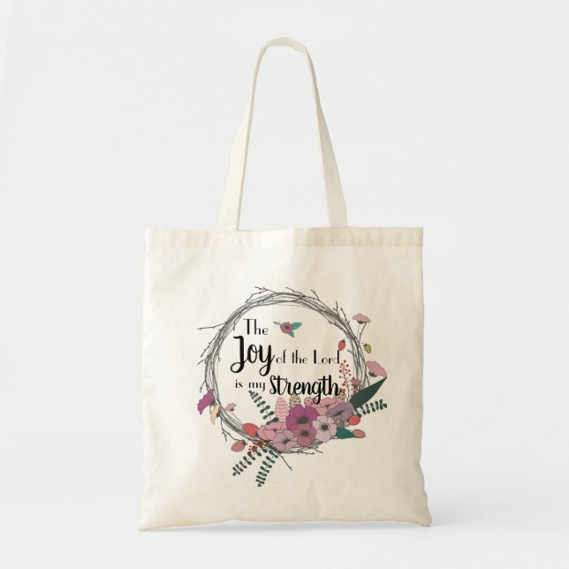 Bolso De Tela Alegría del señor Floral Tote (Frente)