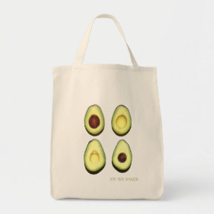 Bolso De Tela Alegría el tote del ultramarinos del aguacate del