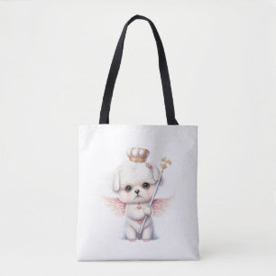 Bolso De Tela Alegría furiosa: Salto de ángel regalo de cachorro