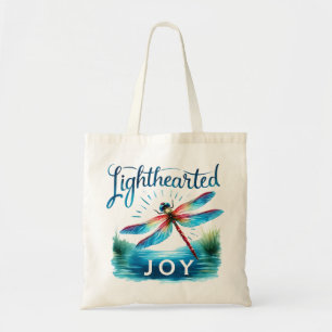 Bolso De Tela Alegría iluminada - Dragonfly artístico