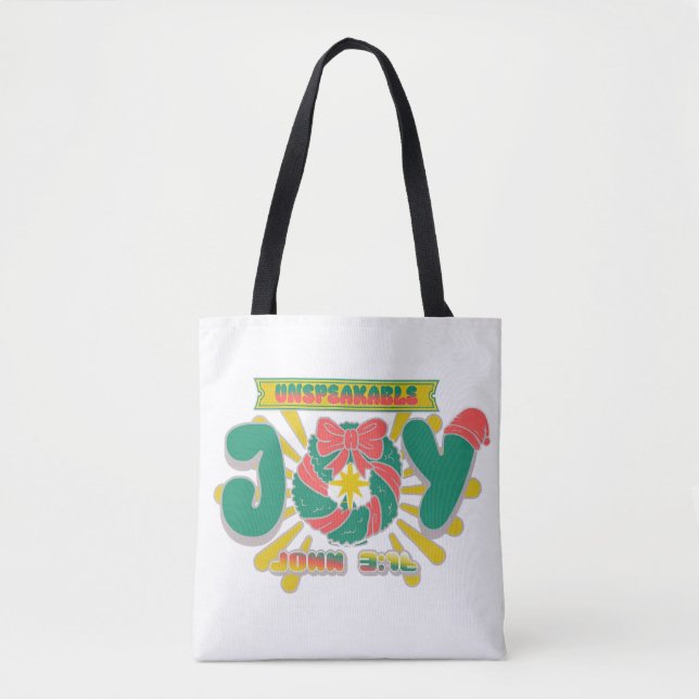 Bolso De Tela Alegría indecible (Anverso)