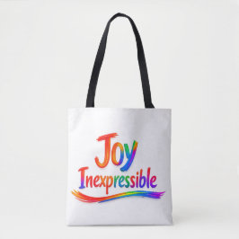 Bolso De Tela ALEGRÍA INEXPRESABLE - 1 Pedro 1:8