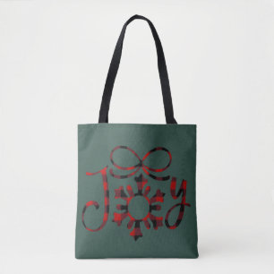 Bolso De Tela Alegría Navidad Alegría Al Mundo Alegre Navidades