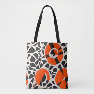 Bolso De Tela Alegría - tote naranja africano