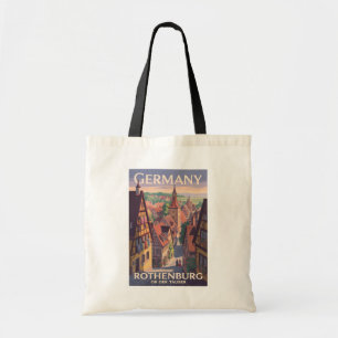 Bolso De Tela Alemania Arte de Ilustracion Rothenburg ob der Tau