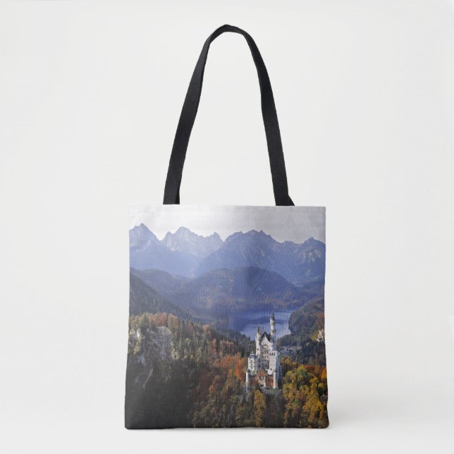 Bolso De Tela Alemania, Baviera, Castillo Neuschwanstein. (Anverso)