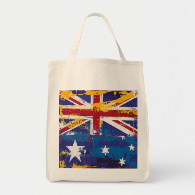 Bolso De Tela Alentando a Australia (Frente)