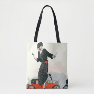 Bolso De Tela Aleta y automóvil descubierto