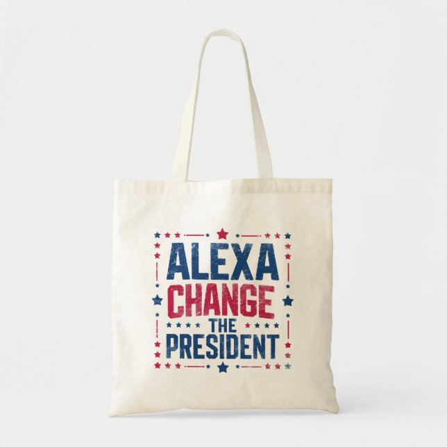 Bolso De Tela Alexa cambia la política divertida del presidente (Frente)