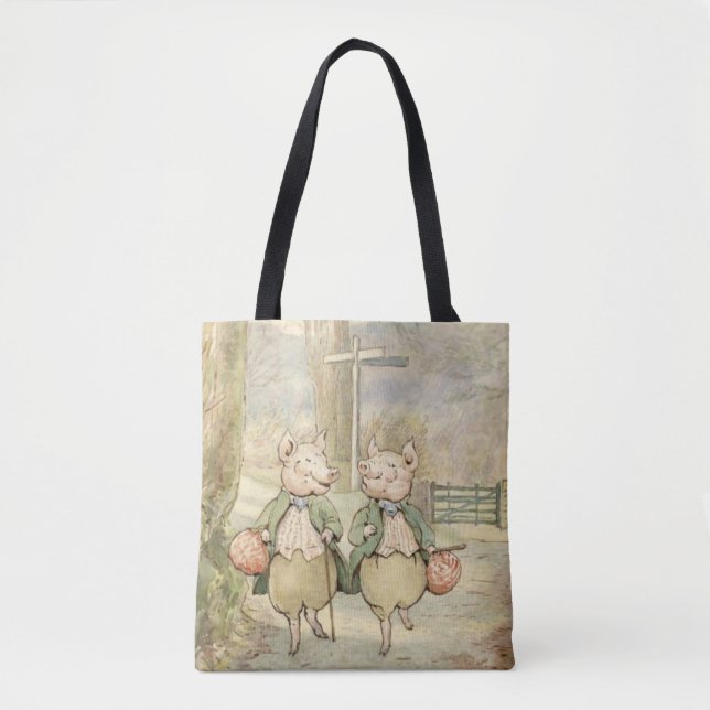 Bolso De Tela Alexander y Pigling Bland por Beatrix Potter (Anverso)
