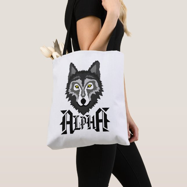 Bolso De Tela Alfa Wolf (Detalle)