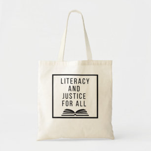 Bolso De Tela Alfabetización y justicia para todos la lectura de