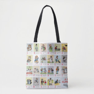 Bolso De Tela Alfabeto de gato, Louis Wain