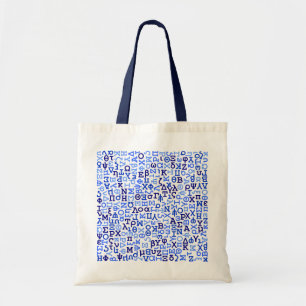 Bolso De Tela Alfabeto griego