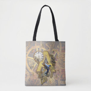 Bolso De Tela Alfabeto-monograma letra mayúscula A