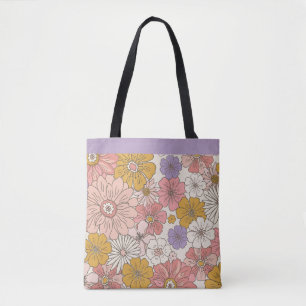Bolso De Tela Alfombra de escritorio grande floral de jardín boh